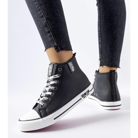 Svarta isolerade sneakers Big Star KK274598 1