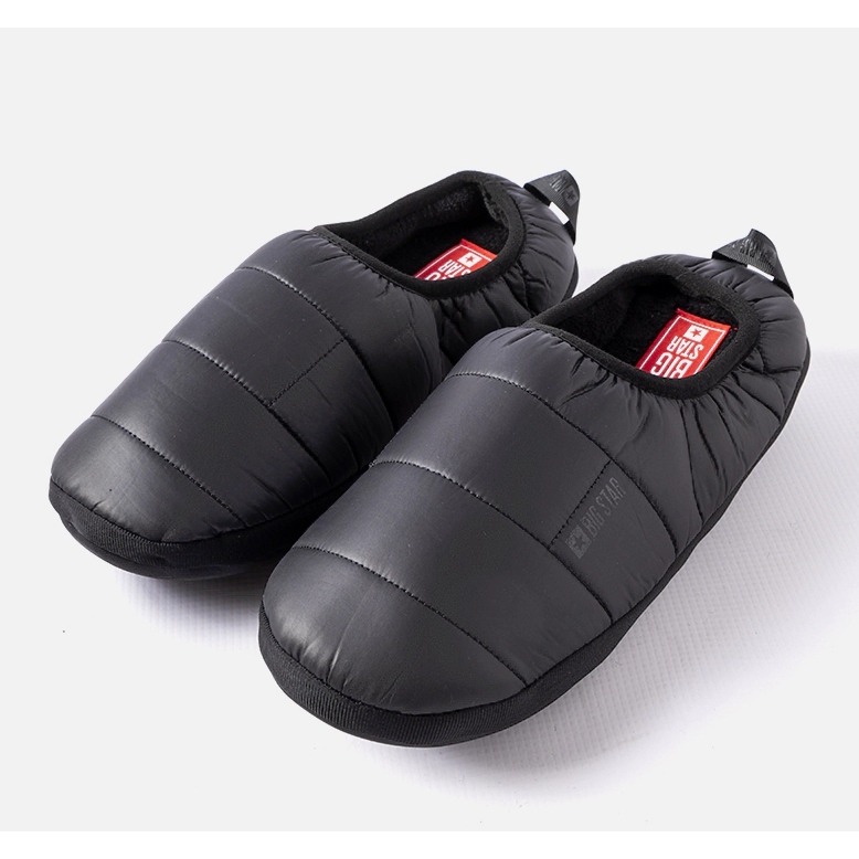 Big Star Svarta isolerade herrtofflor KK174363 906 1