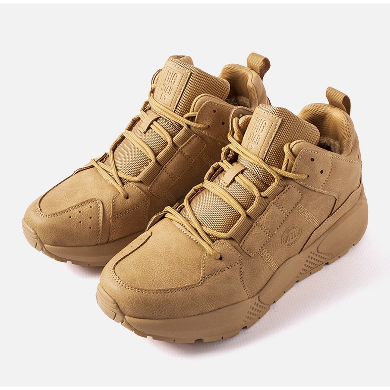 Caramel herrsneakers Big Star KK174248 beige 1