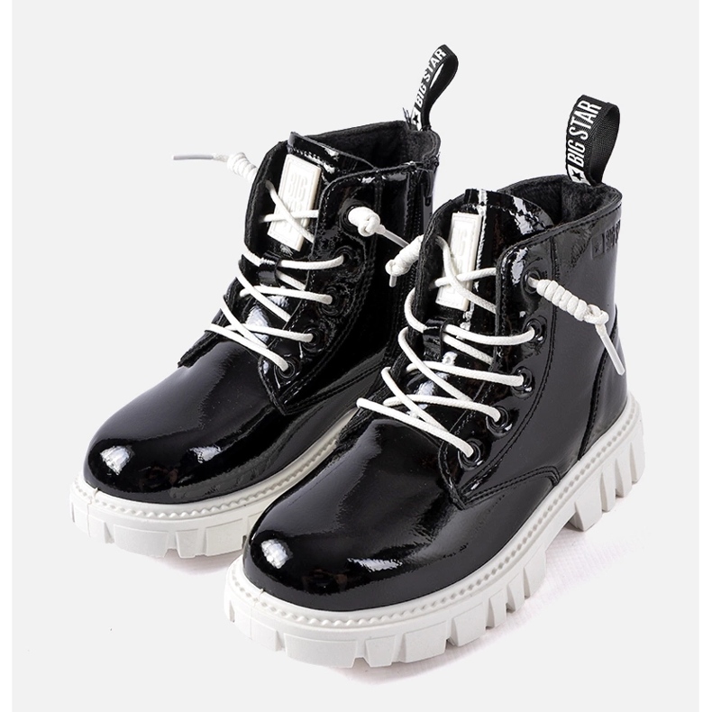 Svarta patentkängor Big Star MM374147 1