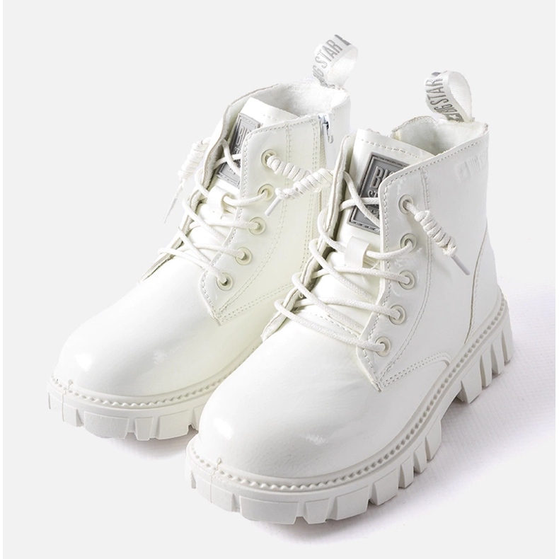 Vita patentkängor Big Star MM374142 1