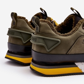 Isolerade sportskor för män Khaki Big Star MM174109 grön 2