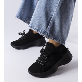 Lavallée sportskor i svart tyg 1