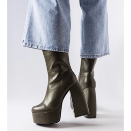 Gröna högklackade stövlar från Baratti 1