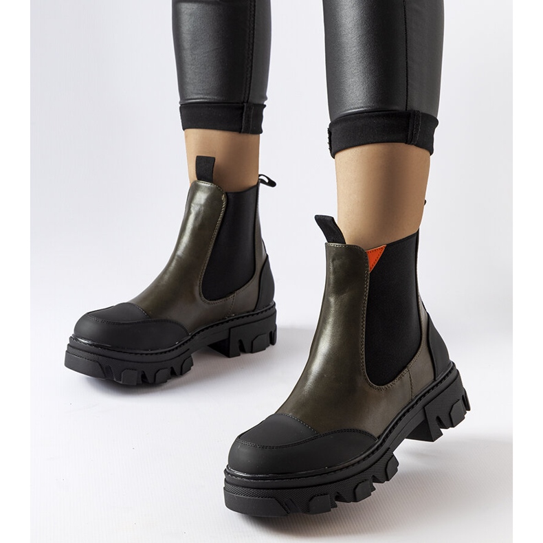 Gröna slip-on boots från Sibyla 1