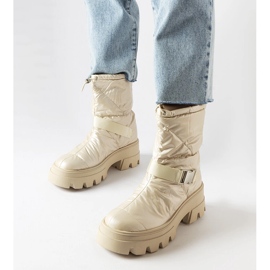 Ambretta beige snöstövlar 1