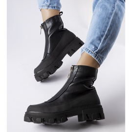 Svarta chunky ankelboots från Morley 1