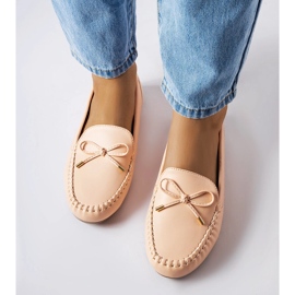 Via Foria beige rosett loafers 1
