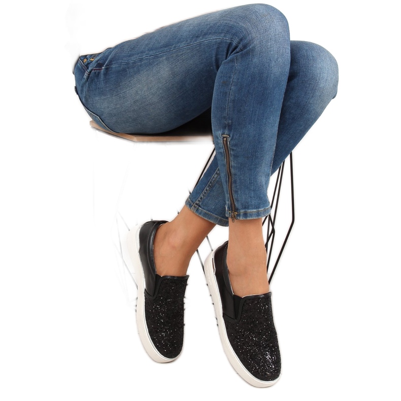 Snygg elegant slipony 788-26 Svart 2