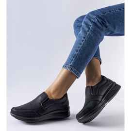 Svarta genombrutna Rhéaume wedge sneakers 1