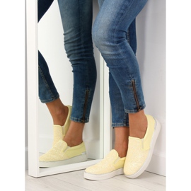 Snygg elegant slipony 788-26 Gul 1