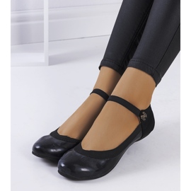 Svarta ballerinor med resårband från Hari 1