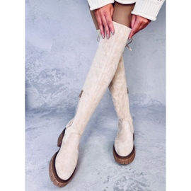 Alyssa Beige stövlar för kvinnor 1