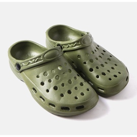 Gröna Slof foam tofflor för män 1