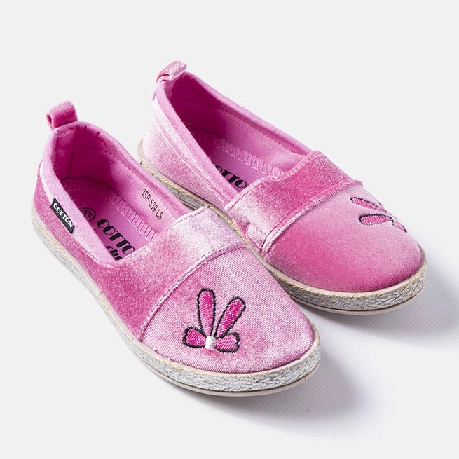 Mörkrosa velourballerinor från Patria 1