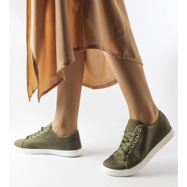 Gröna textilsneakers från Razan 1