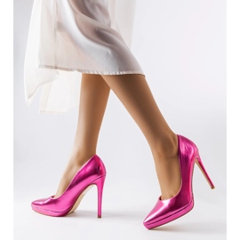 Kristins rosa spegelklackar 1