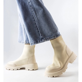 Beiga sockboots från Lonte beige 1