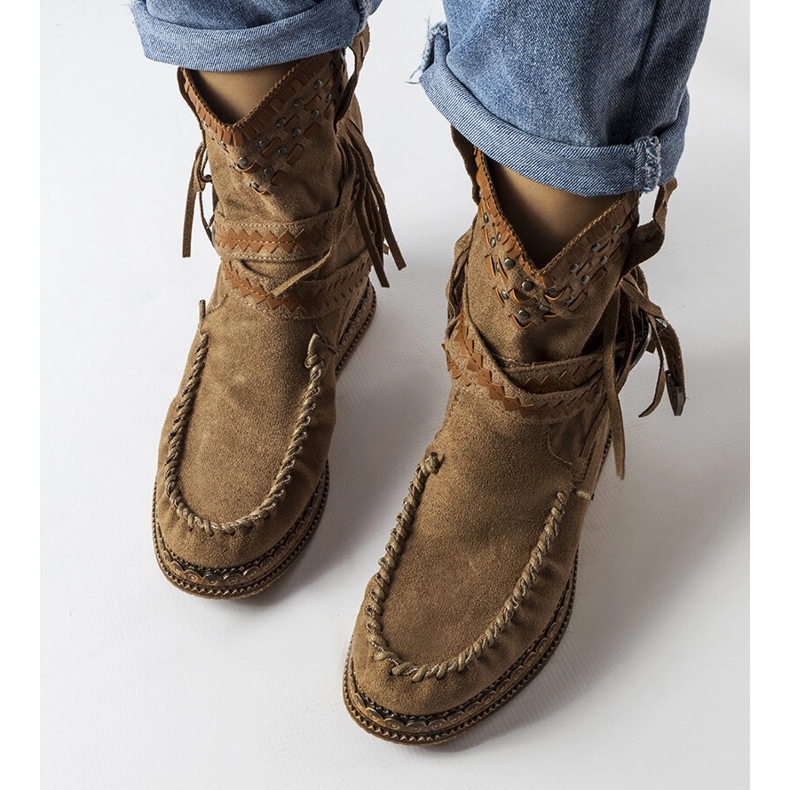 Inna Mörkbruna kilstövlar från Beausoleil 1