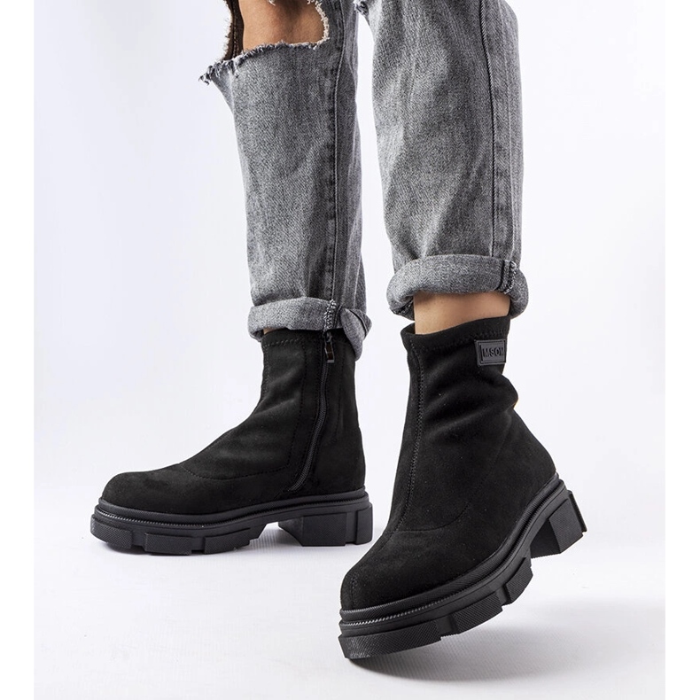 Svarta mockaboots från Inge 1