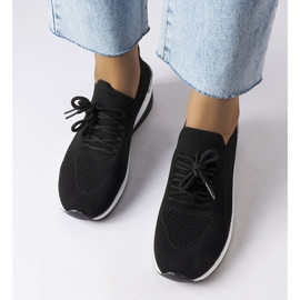 Inna Svarta wedge sneakers från Alberica 1