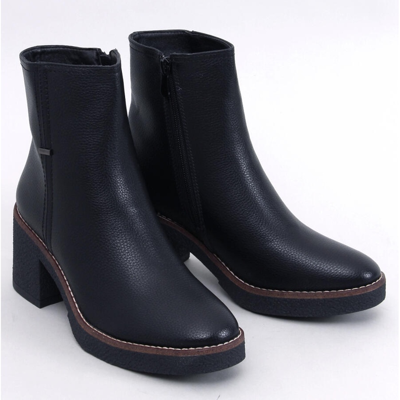 Tamika Svarta gummistövlar med hög klack 1