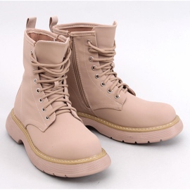 Peddy Khaki ankelboots med snörning beige 1