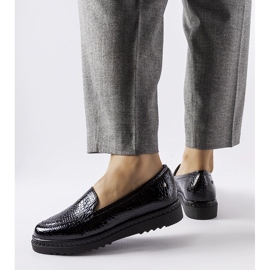 Vinceza svarta loafers i patent 1
