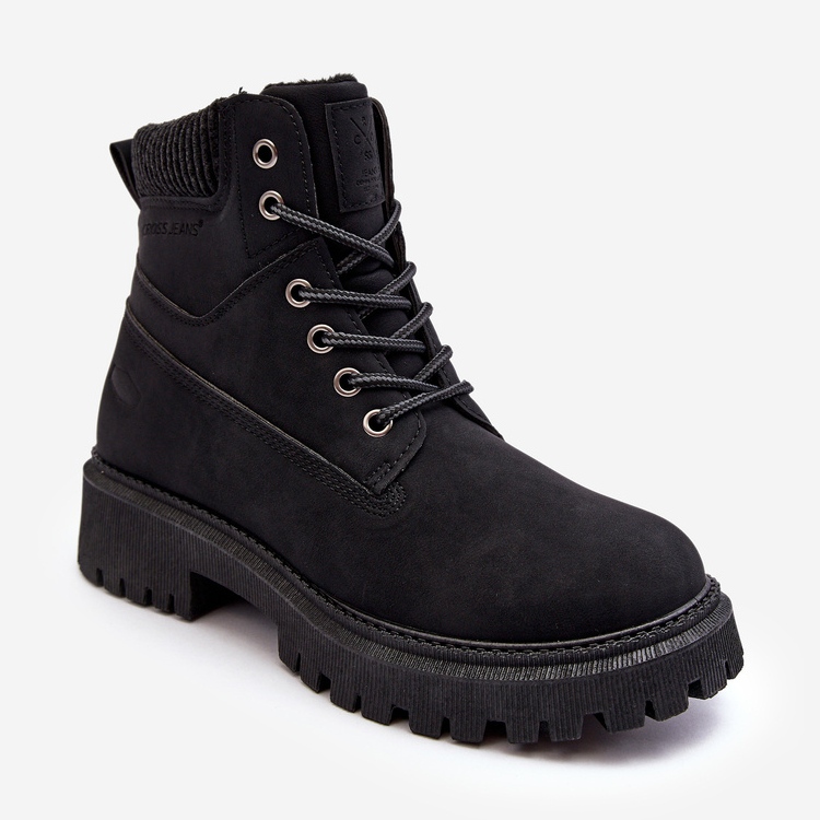 Cross Jeans Isolerade stövlar för kvinnor Svarta korsade jeans MM2R4012C 1