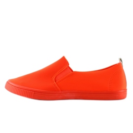 Snygga JX31​Orange slip-on sneakers 2