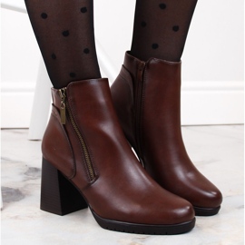 Isolerade bruna ankelboots för kvinnor från Sergio Leone BT323 1