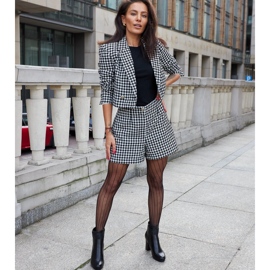 Svarta högklackade ankelboots med en dekorativ Creil-rem 1