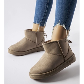 Beige snöstövlar för kvinnor Big Star KK274294 1