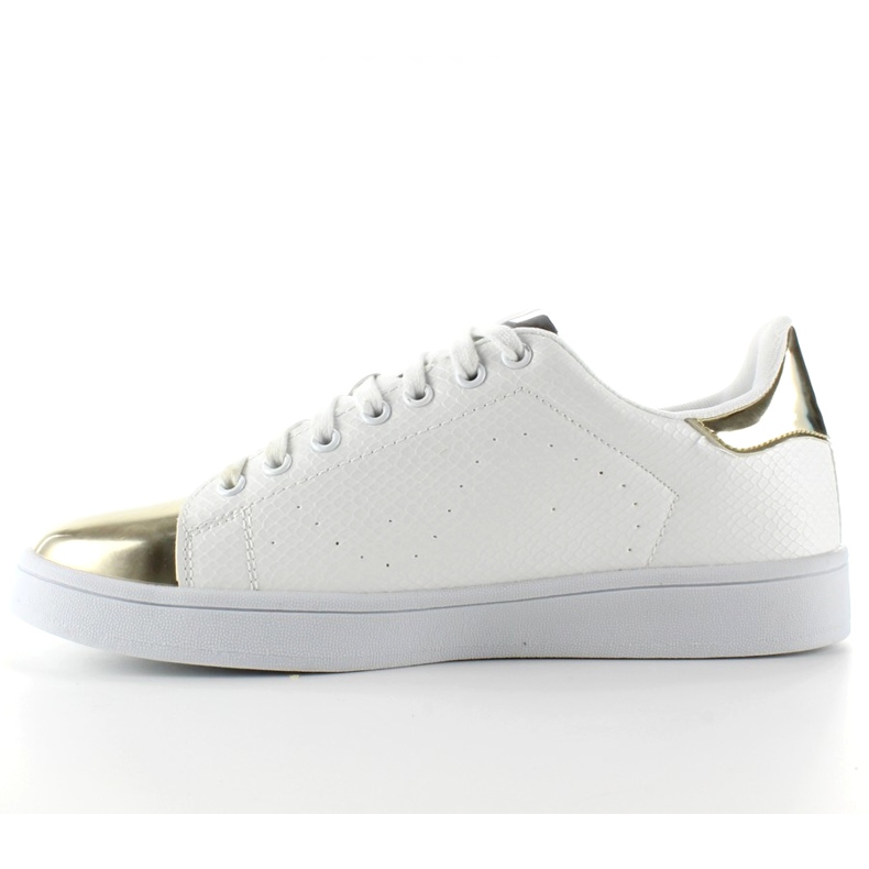 Sneakers med metalliska tår YP-01 Guld vit 1