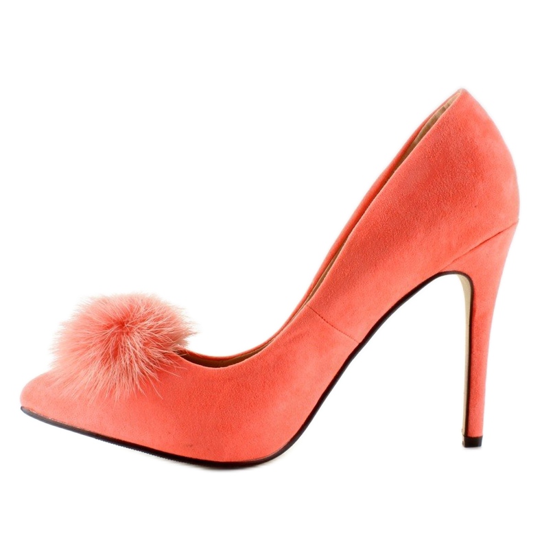 Pins med en pompom av ZJ-06 Orange burkar rosa 1