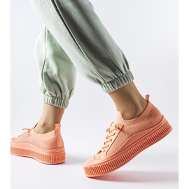 Orange slip on Callimaco sneakers 1
