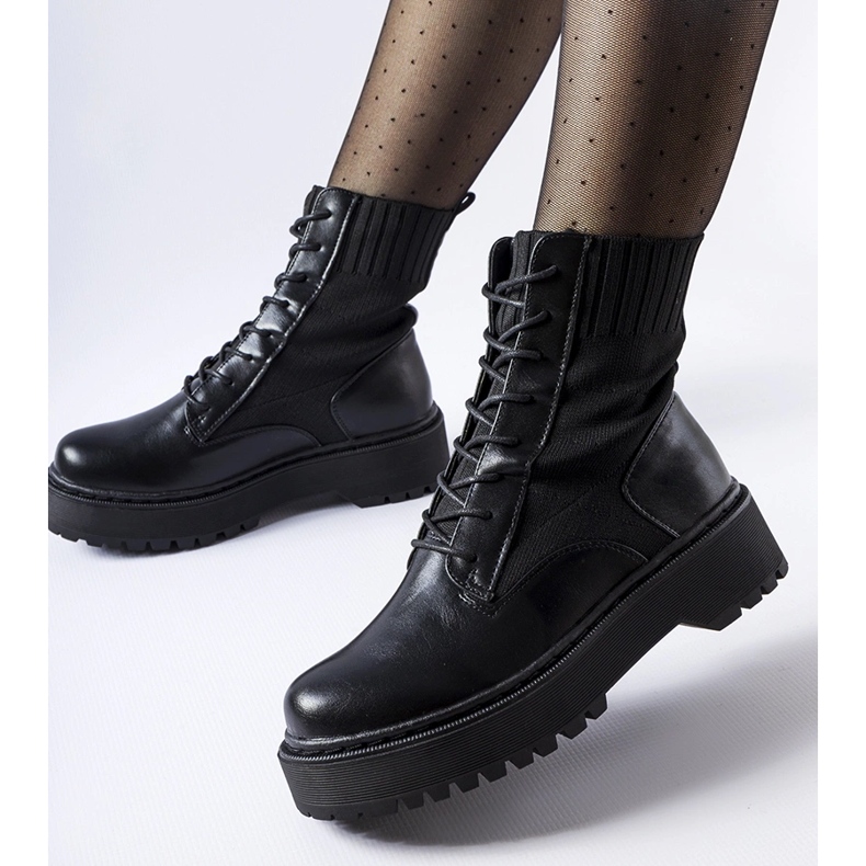 Svarta Sebastiano slip-on strumpor 1