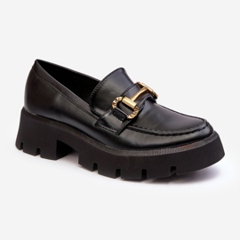 Dam Loafers Med Dekoration Svart Peuria 1