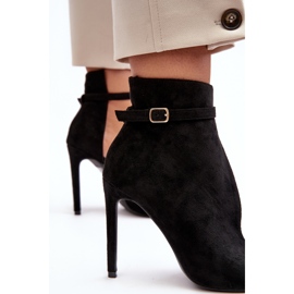 WS1 Stövlar i mocka dam på hög klack, svart Amalundi 2