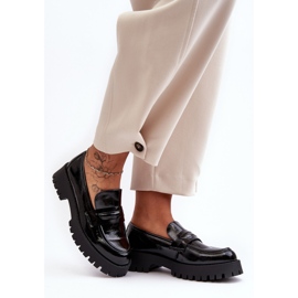 WD1 Patent Loafer Skor med platta klackar, Svart Jannah 2