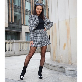 Svarta ankelboots dekorerade med Agatino zirkoner 1