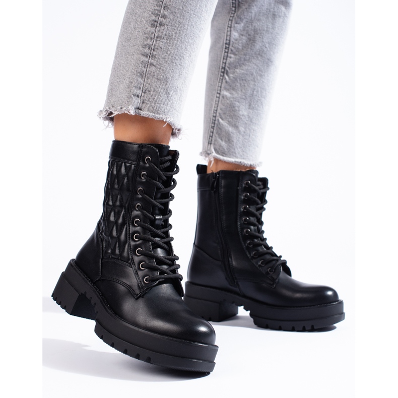 Dambaggies med volang ovandel svart 1