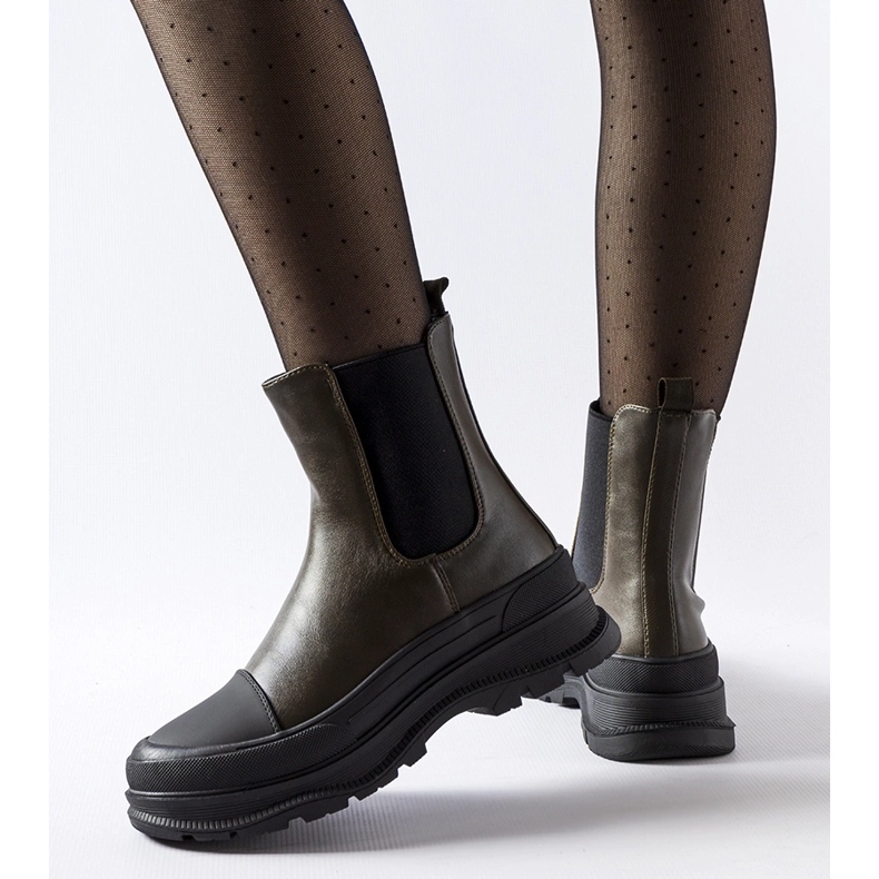 Gröna skor med sportsula från Ermanno 2