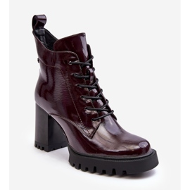 S.Barski Patentstövlar, isolerade Burgundy D&amp;A MR870-54 röd 1