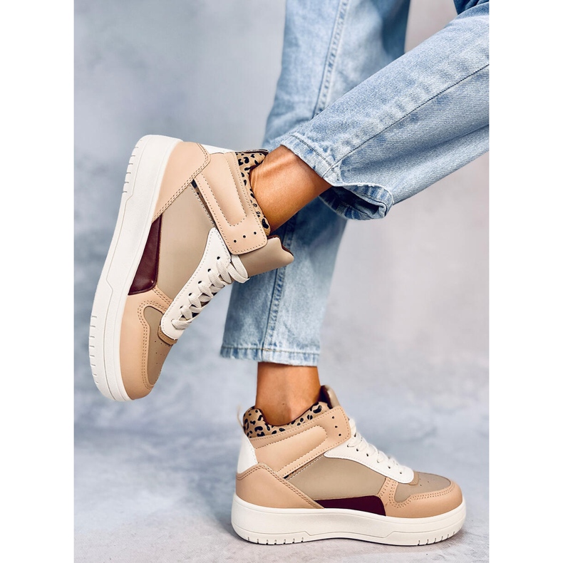 Ginger Khaki high-top sneakers beige 2