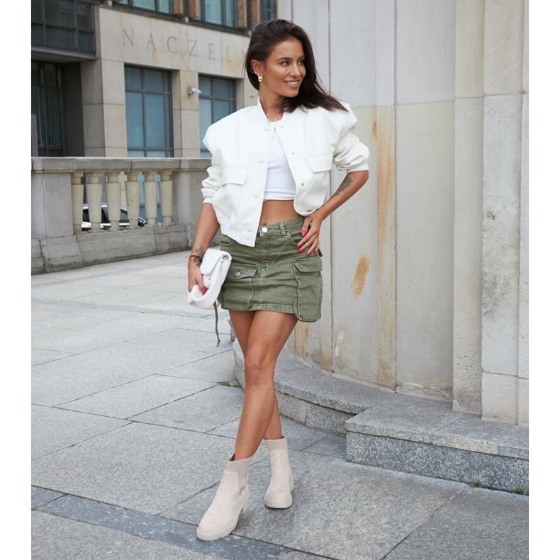 Inna Beige slip-on ankelboots från Adalrico 1