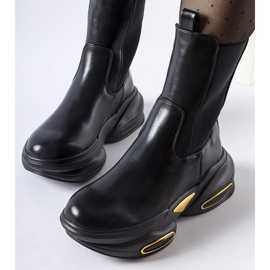 Big Star Svarta massiva Sant'Egidio slip-on ankelboots 2