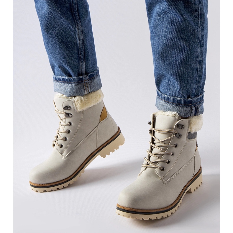 Grå isolerade Montalbino stövlar 1