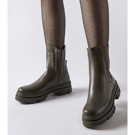 Gröna sneakers med massiv Torin-sula 1