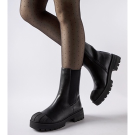 Inna Svarta klassiska isolerade Porcigatone stövlar 1